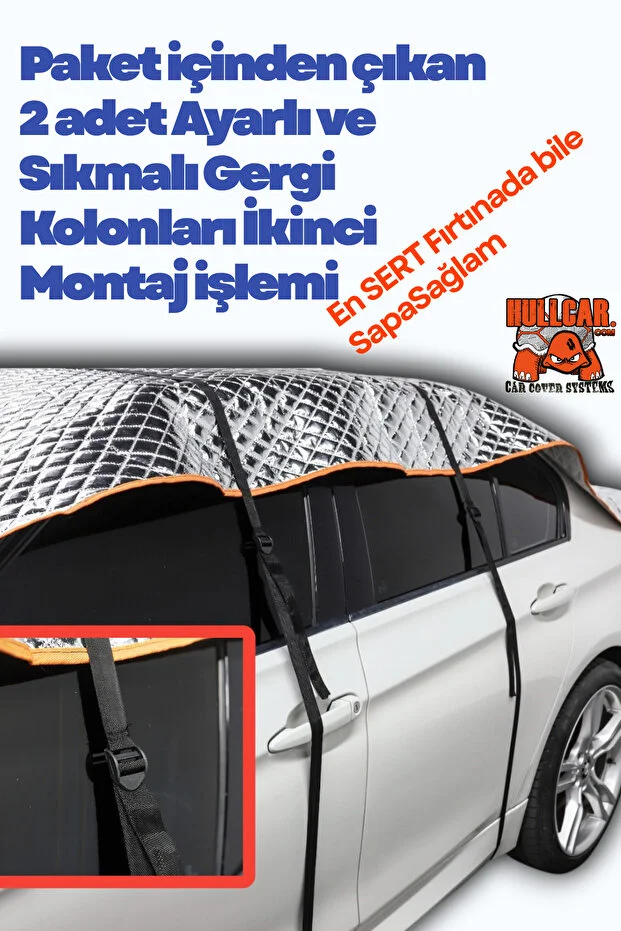  Güneş Koruyucu, Ultra Sağlam, Dolu Koruyucu Üniversal Oto Üst Branda
